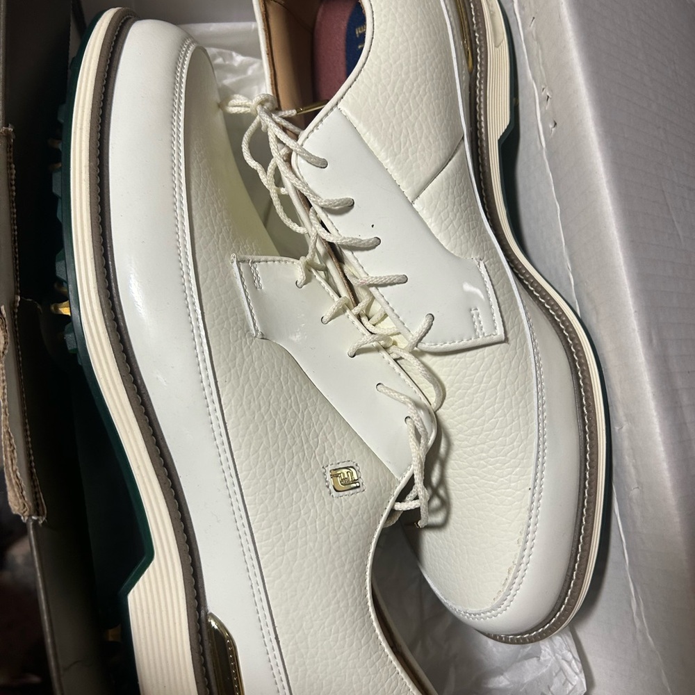 Jon Buscemi Men’s Gallivanter G/Lock Pebble Leather Camo Golf Shoe 
 Size 11.5 - Picture 2 of 5